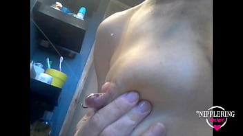 nippleringlover ニップルリングラバー ムラムラ 妊婦 熟女 乳白色のおっぱい ピアス乳首 潮吹き 鏡に大量のミルク