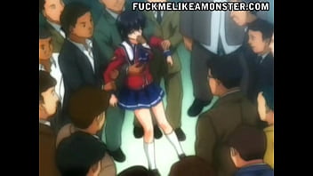 アニメ女子大生が複数のディックスに犯される