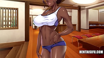 日本人のチンポを過小評価した巨乳の黒人を犯す - ENG SUBS