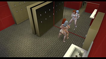 公衆更衣室で彼女に自慰行為をしている様子が防犯カメラに記録されている
