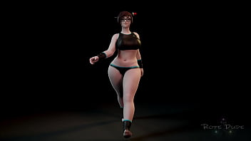 メイ セクシー ウォーク 3d アニメーション 服を着たバージョン