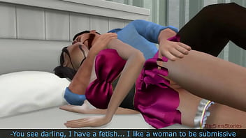 Sims 4のセクシーな巨乳バーの女の子が盗難に遭い、罰のために犯された