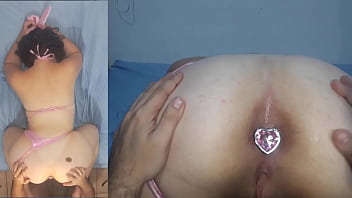POV - 彼女がすべての彼女の穴が犯されて、肛門が中出しされるように、尻を差し込まれた巨大なお尻のアマチュア大声でうめき声 - 赤のフルビデオ-