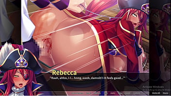 Пиратская попка и буккакерская пиратка Rebecca H, сцена 1