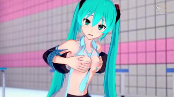 初音ミク POV 超タイトなプッシー マスターベーション ミート アンド ファック
