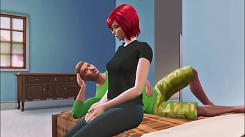 Sims Hentai Series: Грубая дефлорация рыжей и двойной кримпай
