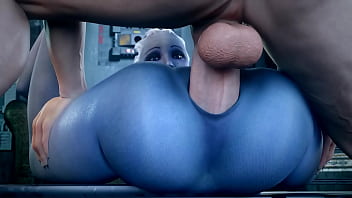 3 d 甘い可愛い人がすべての穴で犯される