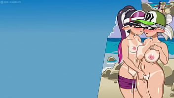 スプラトン レズビアンとふたなりアニメ セックス