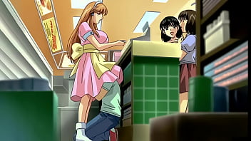 義理の弟が公衆の面前で義理の妹に触る！無修正エロアニメ[字幕付き]