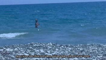 海でナンパした熟女と激しいセックス 全部撮った！