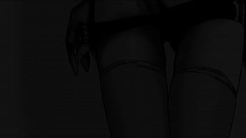 縞模様のストッキングを履いた大きなお尻のコスプレがハメ撮りでセックス