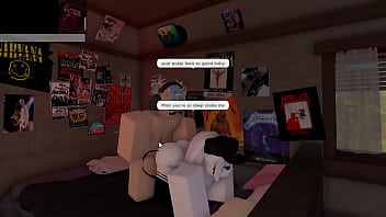 Robloxの女の子が吊られた男と親密なセックスをする