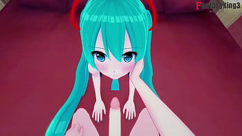 Hatsune Miku sucking and fucking POV | free
