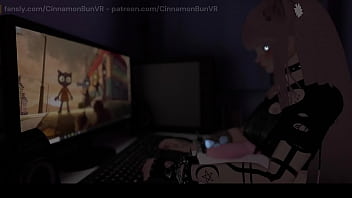 内気な女の子がメールで受け取った新しいおもちゃでオマンコをファック〜 VRChat