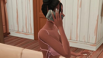 巨乳の小柄な黒人若い女性はチンポを吸ってファックするのが大好き - シムズ 4 変態