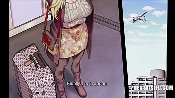 巨乳の入居者が目に見えない存在に犯されて、ゆっくりと好きになり始める - ENG SUBS