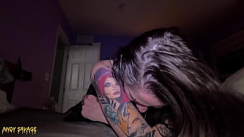 Amateur Emo Girl gets DRIPPING Creampie