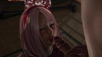 サクラを咥えさせた l 3Dヘンタイ無修正ナルト