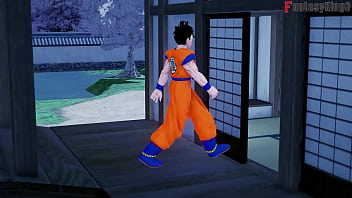 ドラゴンボールZ EX3 |パート 2 |キッチンの段差にはまってしまうチチ | チチsheer または ptrn で 1 時間の映画をフルで見る