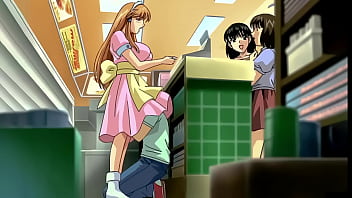 義理の弟が公衆の面前で義理の妹に触る！無修正エロアニメ[字幕付き]