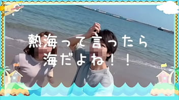 熱海旅行で爆睡したM男を帰宅後にお仕置き！騎乗位でエッチに責めまくって最後は痙攣絶頂で中出し️　イキ狂う　主観　ハメ撮り　巨乳　爆乳　かわいい　素人　カップル　投稿　個人撮影　日本人　えむゆみ