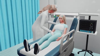 ふたなり看護師は上司の妻のためにハードアナルセックスとフェイスファックを手配しました（SIMS 4アニメヘンタイふたなり）