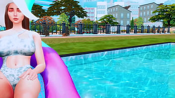 若妻が夫を浮気してふたなりガールフレンドと寝取られる（SIMS 4 アニメ エロアニメ SFM）