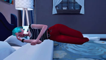 貪欲なフタナリ義妹はパンクな義妹のためにハードアナルセックスを手配しました（SIMS 4 アニメヘンタイ）