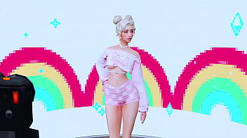 変態義妹が彼氏の背後でハードアナルセックスで義理の弟を誘惑 (SIMS 4 アニメ エロアニメ SFM)