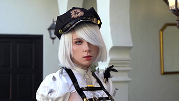2B があらゆる体位できついマンコを犯され顔にザーメンを浴びる - コスプレ NieR: Automata