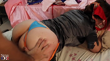 2166 (03) - รวมเด็ด - สาวฝรั่งเศสสมัครเล่น, ชุดชั้นในผ้าซาติน (จีสตริง, บรา, การ์เตอร์เบลท์), ถุงน่อง, ส้นสูง, จิ๋มร่วมเพศ, ท่าหมา