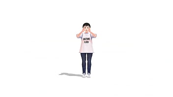 【レオ】アニメの女の子が小さなマイクロビキニで泳いだ。【乳首チラ】
