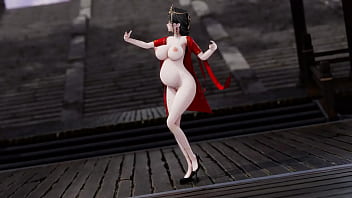 Hanying/Zhan Shuangpamishアニメーション/二次元中国風赤いドレス妊婦ベリーダンス（3Dアダルトアニメーション）