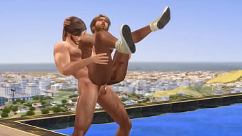 ハンク・シムズ4 - 夏の暑さの中、プールサイドで熱く汗だくのゲイセックス（非常にNSFW）