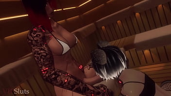 VIPSluts - かわいいFEMBOYがジムのふたなりトレーナーに巨乳を犯される