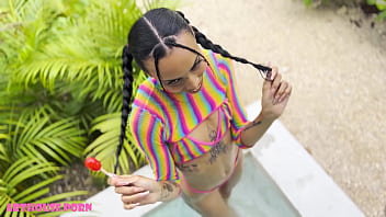 Petite Latina Loves Sucking and Ahegao Sex