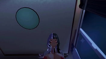 ゴスのガールフレンドが夜に騎乗位であなたをファックします