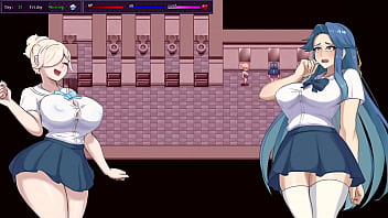 秘密の街（パート3 - 最終） | 淫乱女がクラス全員に自分をさらけ出す - 最初のボスを倒す | ヘンタイゲームプレイ