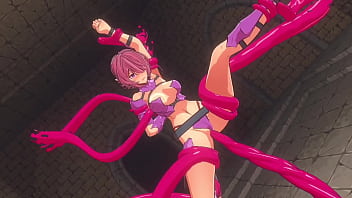 触手によるダンジョンでのセックス MMD