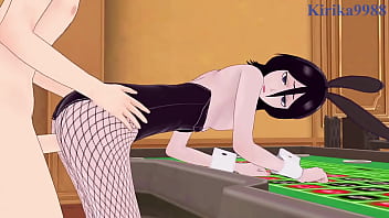 朽木ルキアと四方院夜一のバニーガールの激しいセックス。 - BLEACH ヘンタイ
