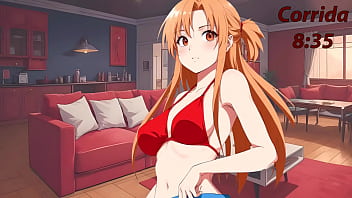 アスナ JOI CEI スペイン語のエロアニメ。彼女はあなたに自分のミルクをあげたいと思っています。