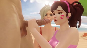 DvaとTracerは大きなペニスが大好き3D新作ゲーム[リアルな無修正]