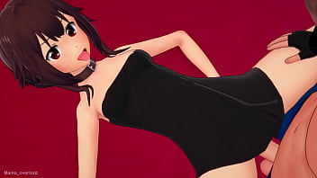 めぐみんがタオルを脱いでラブホテルでセックス (アダルトバージョン) (エロアニメ)