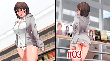 夜の散歩3 下半身は下着1枚で興奮を求めて夜中のコンビニへ行きました。
