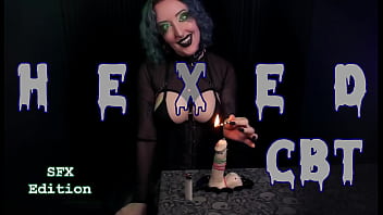 Hexed CBT - プレビュー - SFX エディション - フェイス・レイさんによる痛みプレイと笑いを伴うサディスティックな魔法の CBT 魔女ロールプレイ - HD 1080p MP4
