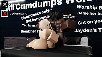 2 人のブロンドの女の子が BBC に 1 日で犯される - Roblox