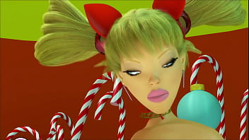 3DGSPOT - XXXmas ビンボダンサーが巨乳を揺らす！3D アニメーション！