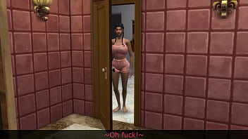 Girl who spys on stepsister's sex gets fucked hard