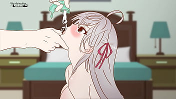 アリアはスピードコンドームから精子を全部吸い取った！アリアはロシアのヘンタイ、漫画、パロディで時々自分の感情を隠す！2025