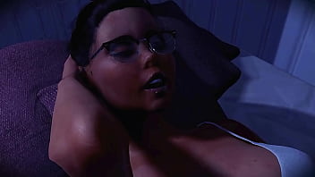 Hot Futa Colourfull Threesome Has Babe's Mouth Leaking Cum